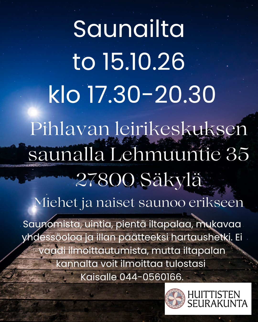 saunailta Pihlavassa